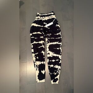 Young fabulous and broke tie dye fold over joggers